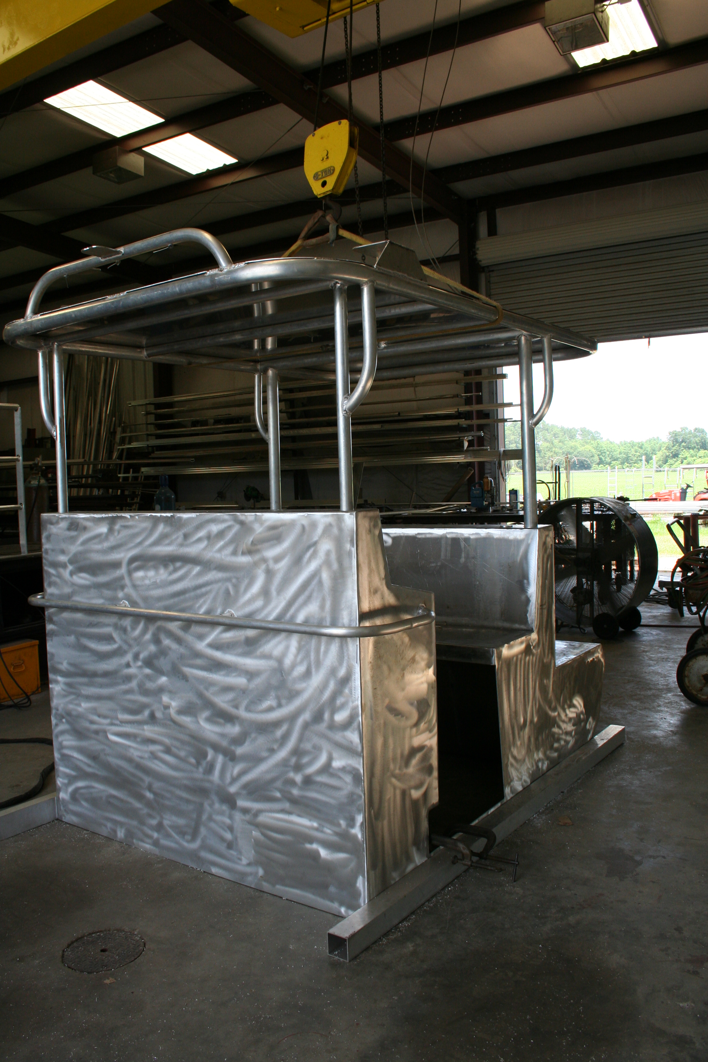 Marine metal fabrication project by Gulf Coast Welding